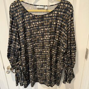 Susan Graver Geometric Blouse